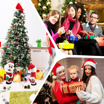 Lovinghug Twerking Santa Claus,Booty Shaking Santa Dancing Santa Claus with Music Singing Animated Christmas Santa Toys for Kids- English Song