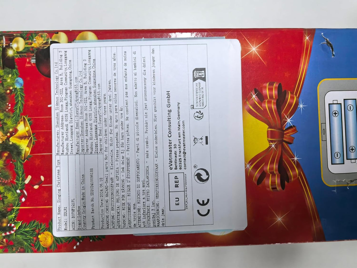 Lovinghug Twerking Santa Claus,Booty Shaking Santa Dancing Santa Claus with Music Singing Animated Christmas Santa Toys for Kids- English Song